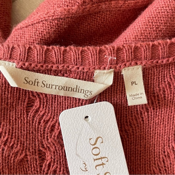 Soft Surroundings Women’s Caprisa Pointelle Wool Blend Tunic Sweater Size PL - Picture 7 of 8